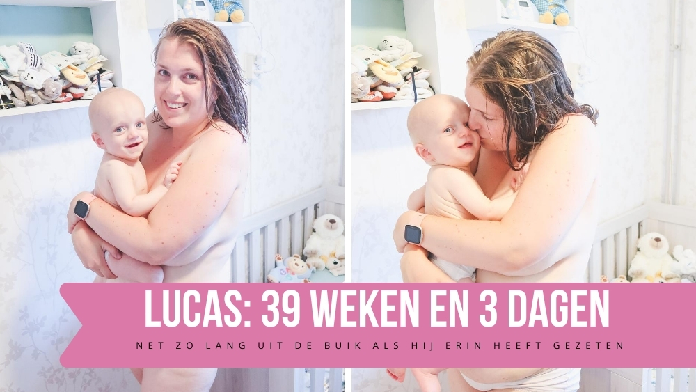 Lucas net zo lang uit de buik als in de buik