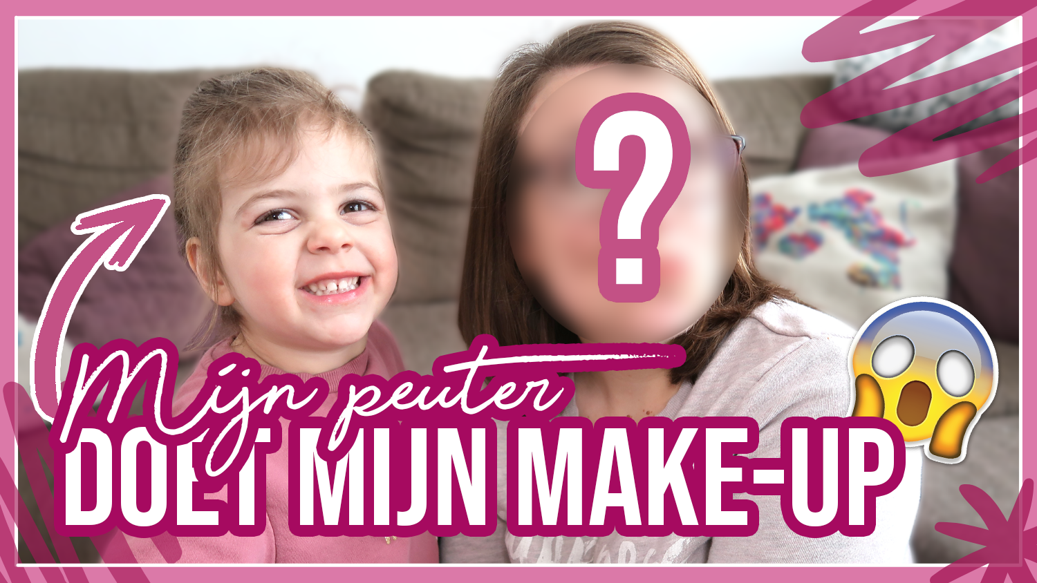 peuter doet mijn make-up